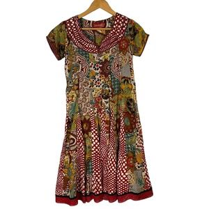 Isvarah Vintage Floral Swing Dress Size Small ( S )